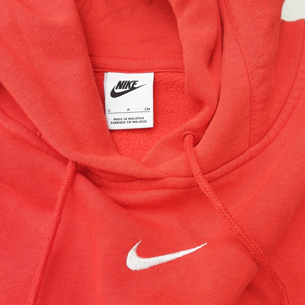 NIKE Women's Orange Phoenix Fleece Pullover Hoodie Sweatshirt Sz S DQ5860-633 - Picture 5 of 10